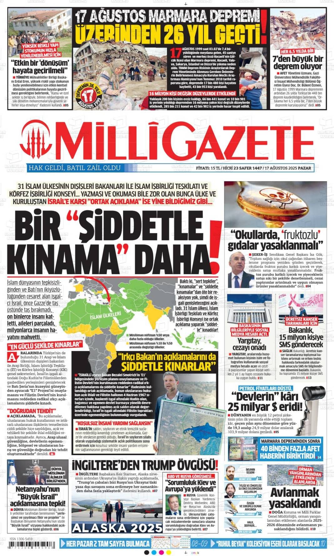 Türkiye yeni haftaya nasıl uyandı? İşte 18 Ağustos gazete manşetleri... 9